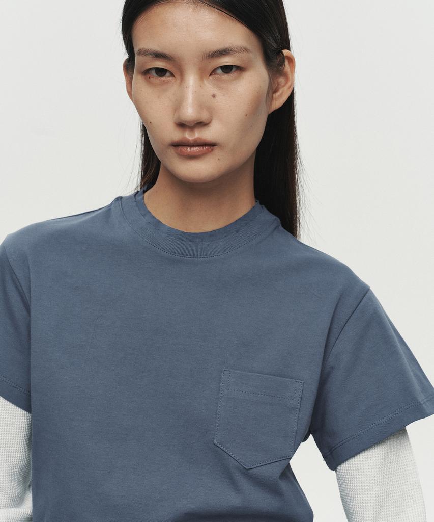 Hoite Core Layer Waffle Tee (Blue)