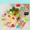 Wooden Toy Puzzle With Six Side Carrot Strawberry Early Learning Shape Matching