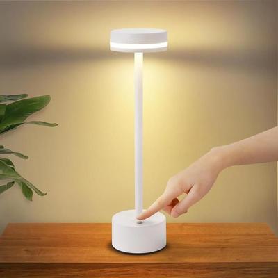 Wireless LED Table Lamp - NETTLIFE - Touch Model - USB-C Battery - Dimmable - White