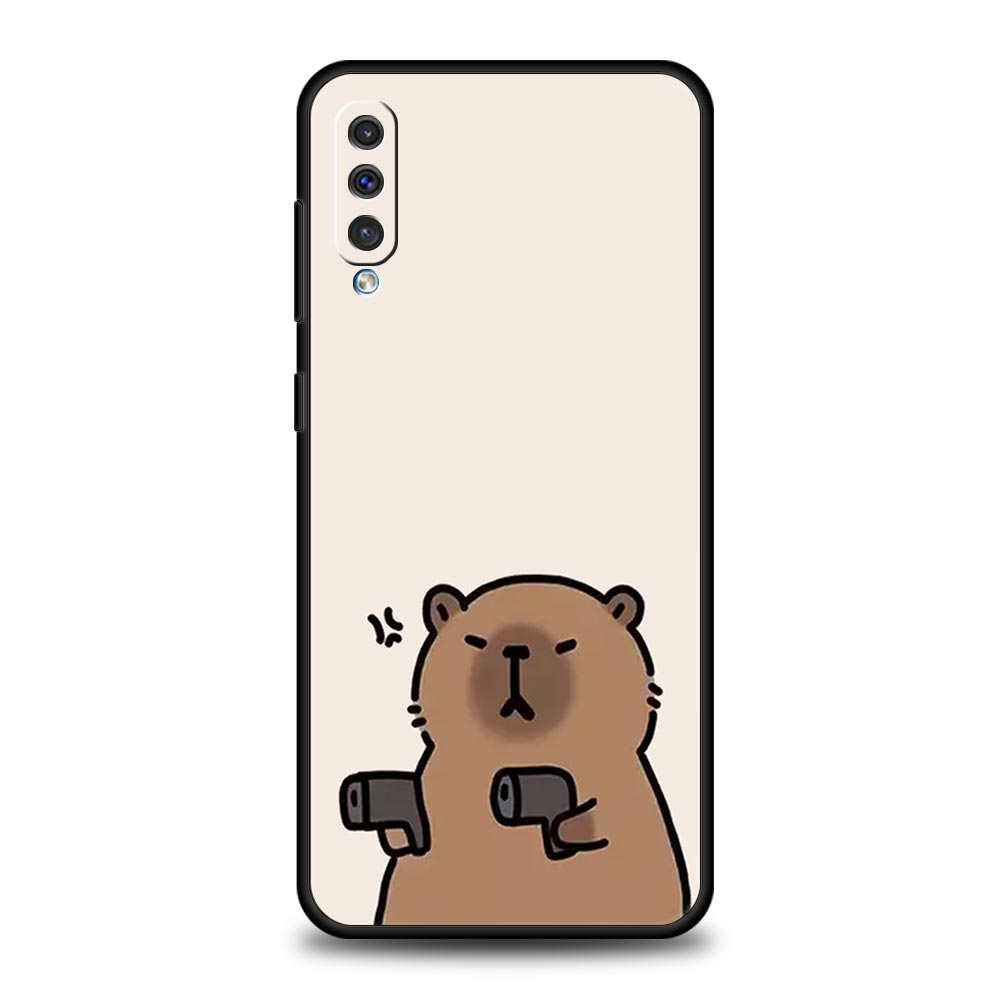 Cute Capybara Phone Case For Samsung Galaxy A56 A36 A26 A34 A17 A16 A06 A14 A12 A54 A72 A70 A24 A22 A20e A52 A50 A40 A32 Cover