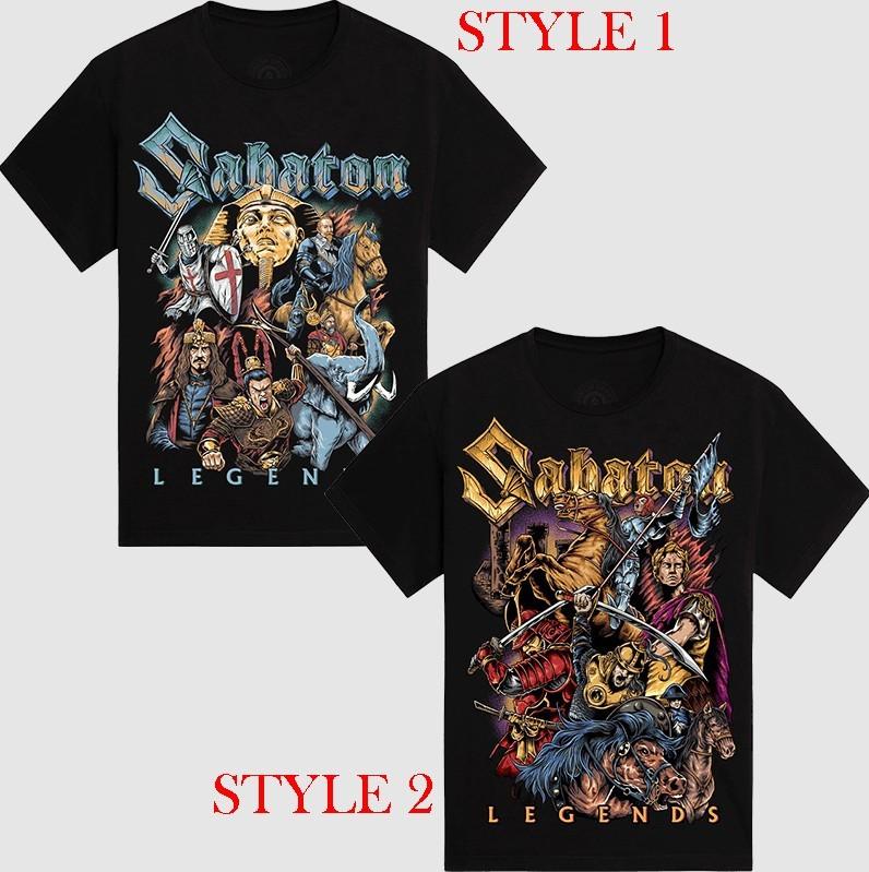 Sabaton Vault Of Legends Синяя футболка Унисекс Размер S-5XL Репринт Унисекс Футболка L