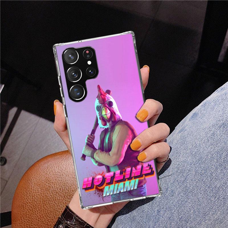 Game Hotline Miami Phnoe Case for Samsung Galaxy S26 S25 Edge S23 S24 Ultra S22 Plus S21 S20 FE Unique Cover Soft Coque Galaxy S