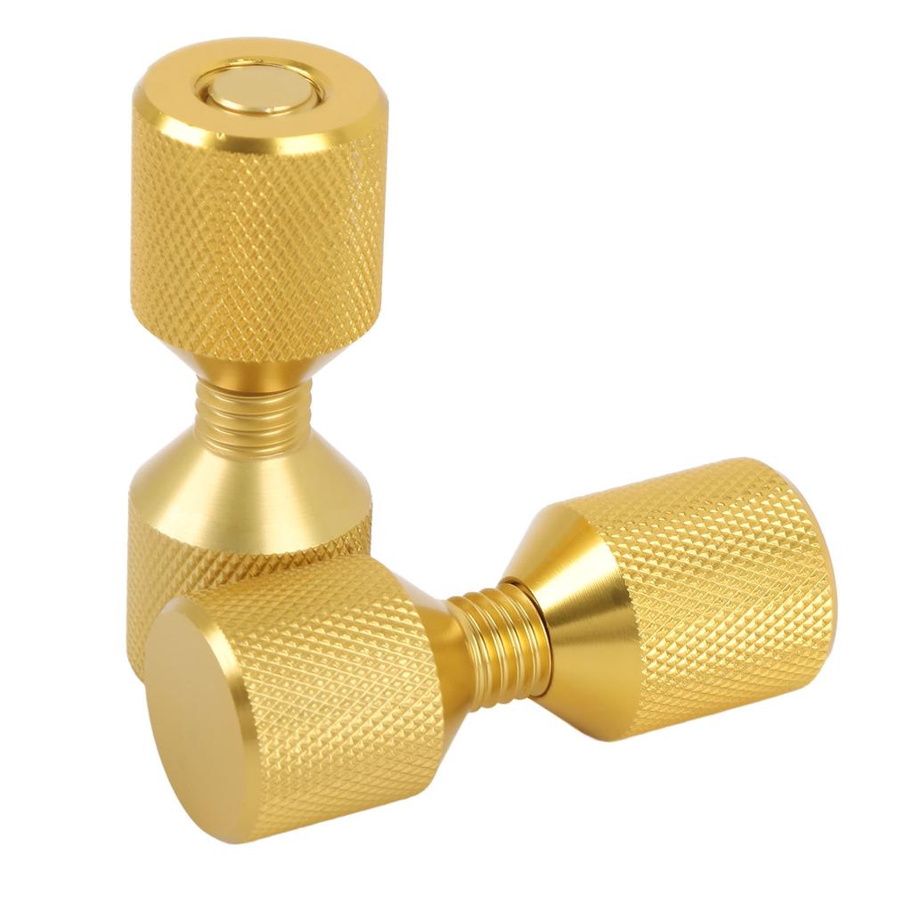 2pcs 2 Hole Flange Alignment Pins Aluminium 1‑1 8in Flange Double Hole Pins Set for 0.5 To 14in 150LB Flanges Golden