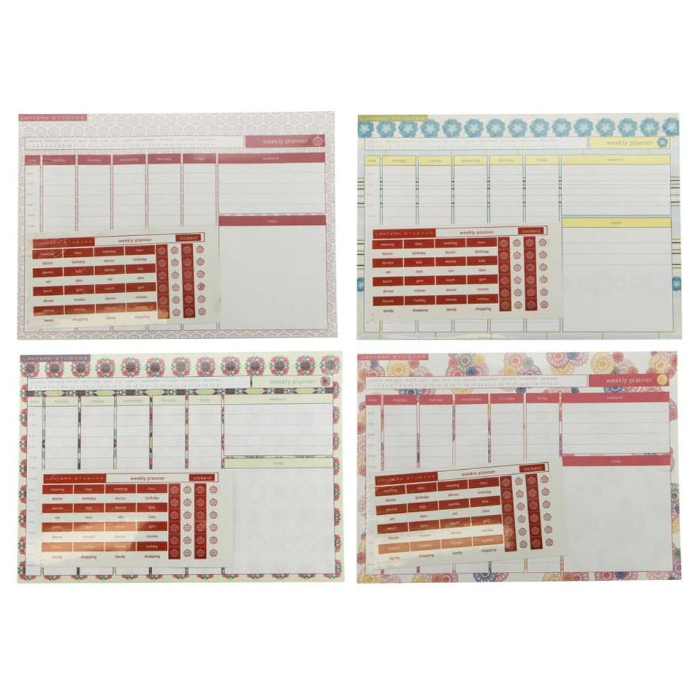 Lantern Studios Lantern Studios Weekly Planner Assorted 4pk