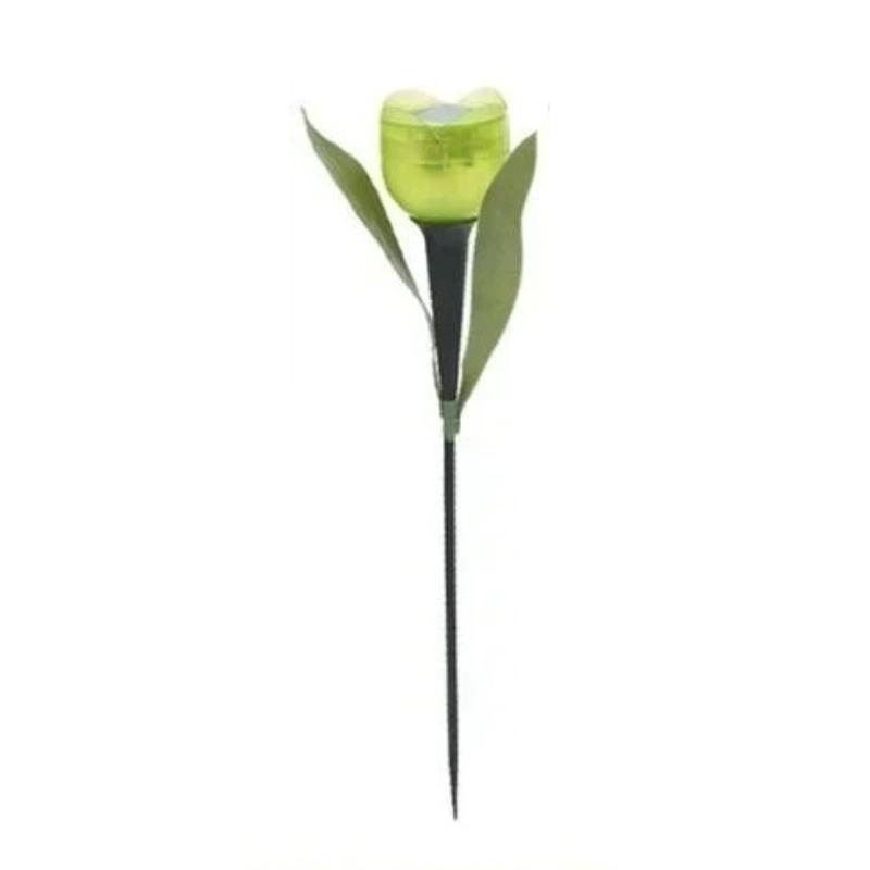 

1Pcs Garden Tulip Flower Shape LED Solar Powered Waterproof Tube Lawn Lights Standing Decor For Yard Outdoor Party