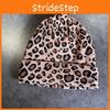 Knit Fashion Hat With Leopard Print Design Suitable For Daily Cold Seasons