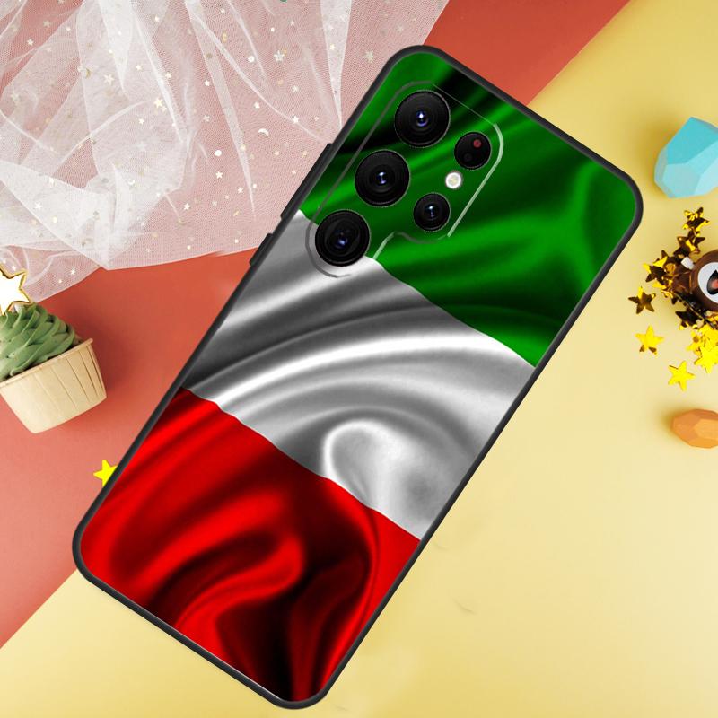 Italien Flagge Handyhülle Für Samsung Galaxy S26 S25 S24 S21 S20 S22 S23 Ultra S10 Plus S25 FE Hülle Coque