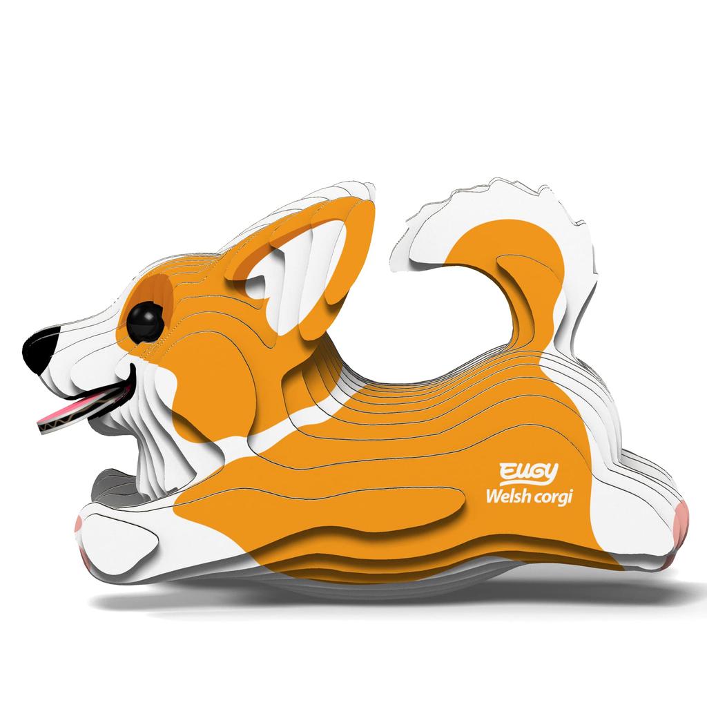 EUGY Corgi Paper 3D Puzzle An Educational Toy That Is Perfect As a Gift for Elementary School and Adults - Boys, Girls, Alike.