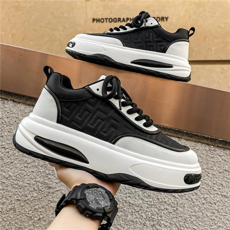 22 осень новые толстоподошвенные увеличивающие рост папины кроссовки модные студенческие кожаные повседневные спортивные кроссовки модные 39