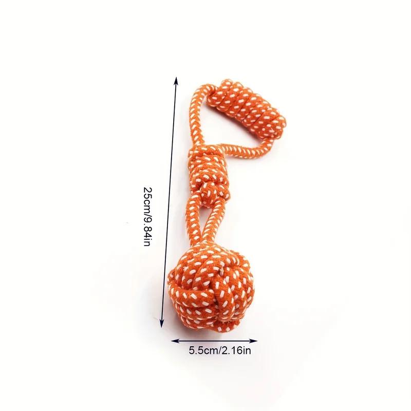 Durable Dog Rope Toy with Ball for Aggressive Chewers Interactive Tug of War Plaything Tough All Breed Puppy Chew Toys for Large