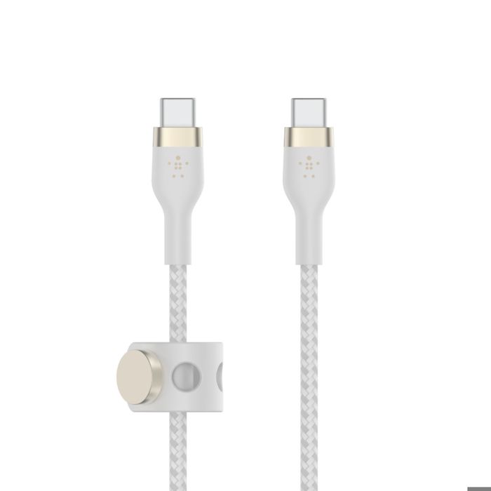 Belkin Câble USB-C vers USB-C Boost Charge Pro Flex 1 m Blanc - CAB011BT1MWH
