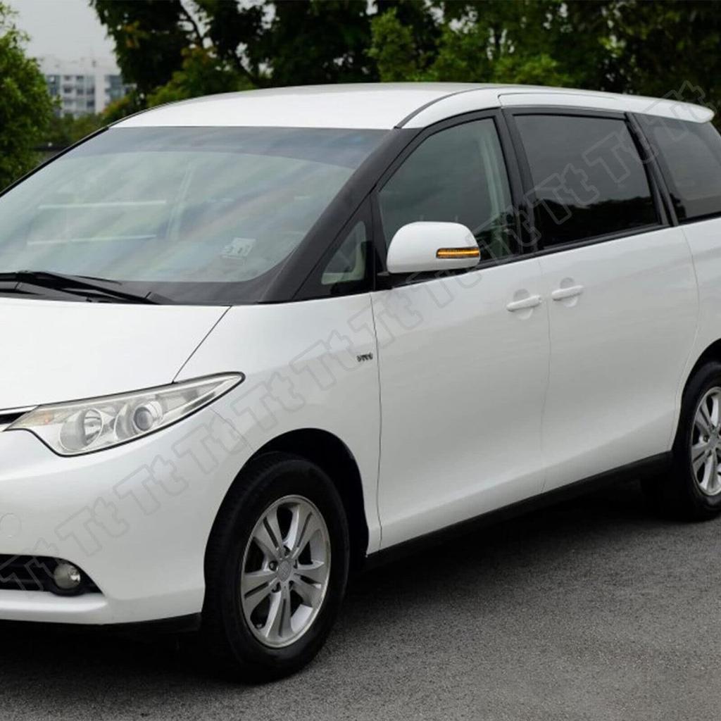 Clear Lens Sequential Door Mirror Turn Signals for Vellfire Estima Voxy Alphard, (20 Series), (50 Series), Noah, (70 Series).