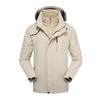 Windproof Outdoor Jacket Set: Couples' 3-in-1 with Detachable Fleece for Men & Women, Ideal for Autumn & Winter