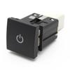 Car Red LED DRL Light Power On Off Switch Push Button Mirror Music Radar Switch with Wire For VW Jetta Golf 6 MK6 2006 - 2012
