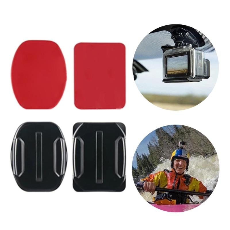 Adhesive Mount Kit Sticky Pad for 12 11 10 9 8 7 6 5 4 3 Action Cameras Flat Curved Helmet Mounting Attachment