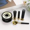 3 Pcs Wax Seal Warmer Melting Set Melting Spoon Wax Seal Stamp Handle for Stamp Sealing Gift Wrapping Private Envelope