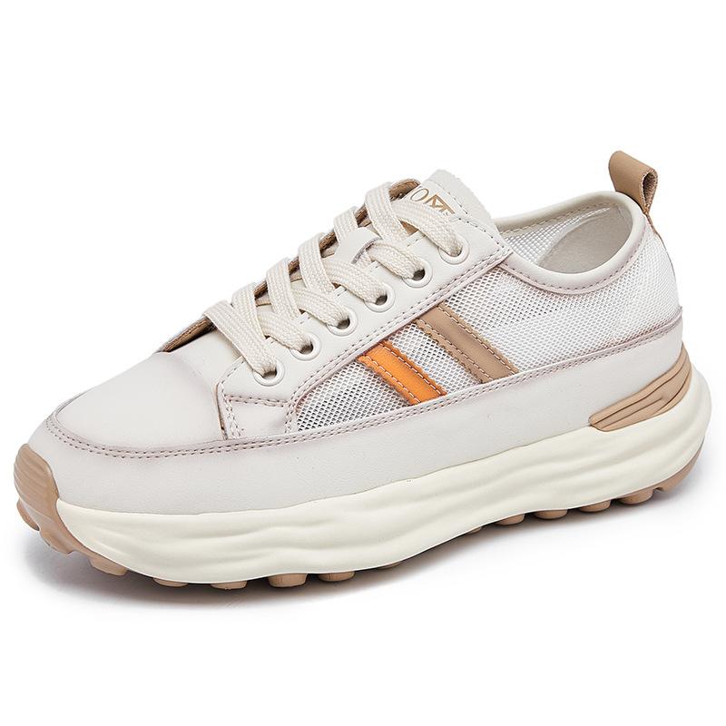 Net shoes women's summer breathable new comfortable flat white shoes versatile mesh sports casual board shoes