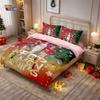 3pcs Christmas K-Pop Demon Hunters Printed Chipless Bedding Set Soft and Comfortable Dormitory Bedroom Multiple Sizes Machine Wa