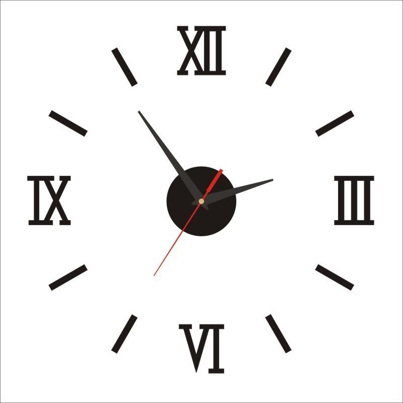 European Living Room Wall Clock, Punch-free DIY Art Clock, Modern Simple Wall Clock, Decorative Wall Sticker Clock