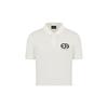 Emporio Armani Geometric Pattern Logo Short Sleeve Polo Shirt Men tops White 3K1FB7-1JUVZ-0101
