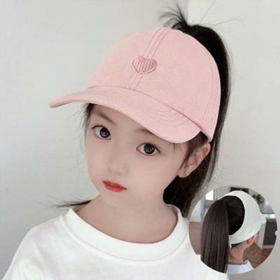 Sun Hat For Women Embroidered Baseball Cap Love Heart Design Cap Fashionable Hollow Top Baseball Cap For Weekend Outings