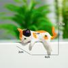 5Pc Car Landscape Cat Ornaments Cute Cartoon Cat Ornament Car Center Console Navigator Screen Sleeping Cat Decoration Miniatures