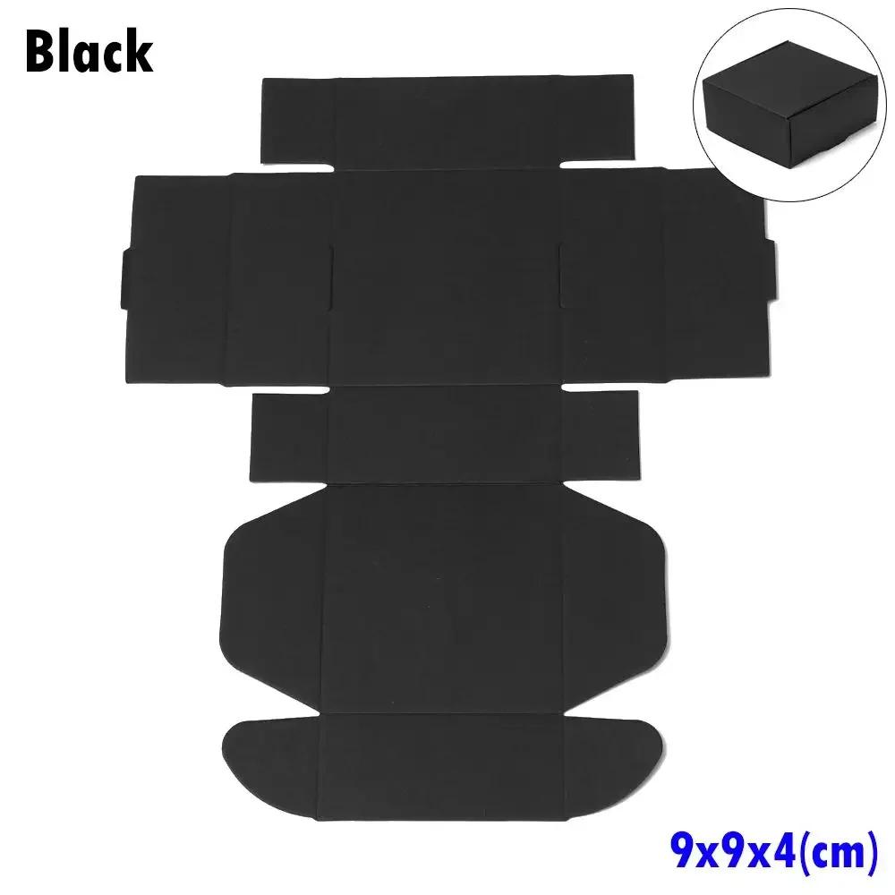 10pcs 9sizes Wedding Event Gift Craft Jewelry Candy Storage Cardboard Package Kraft Paper Box Wrapping