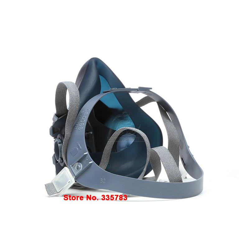 Neue 7503 Atemschutzmaske große Größe L Silicagel Original Sprühfarbe Pestizid Schutzmaske Geeignet für 6001/2091 Filter