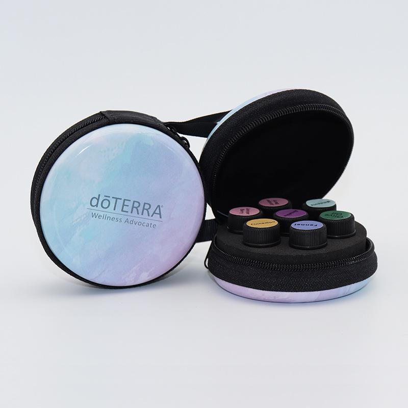 

7-grid 9-grid Stoppered Bottle Tinplate Essential Oil Storage Bag, Sample Sharing Bag, Portable Essential Oil Bag