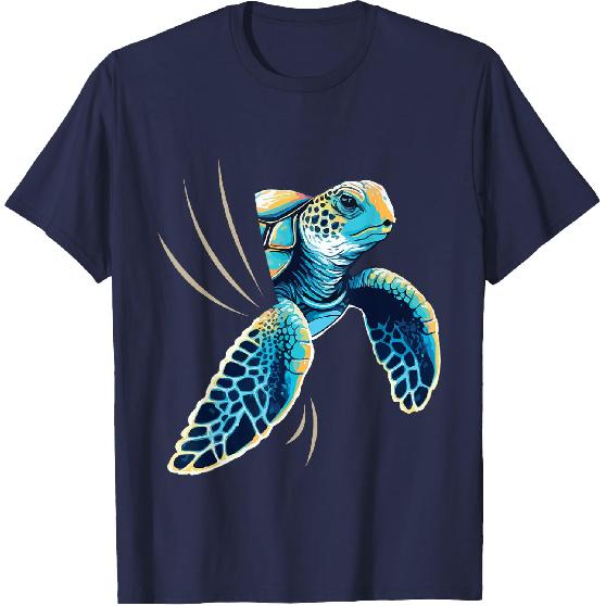 Sneaking Turtle - Zoologist Zookeeper Beach Ocean Sea Lover T-Shirt