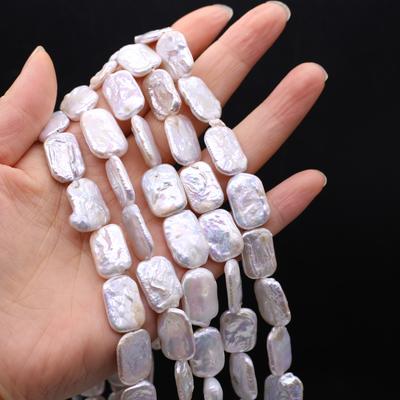 1String, White Natural Freshwater Pearls, Baroque Pearl Beads, 12×17mm, for DIY Jewelry Making, Unique Birthday Party Wedding Crafts, 36cm
