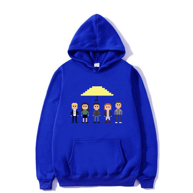 TV Play How I Met Your Mother Grafikdruck Hoodie HIMYM Herren Damen Mode Kapuzensweatshirt Unisex Lustige Anime-Druck Hoodies