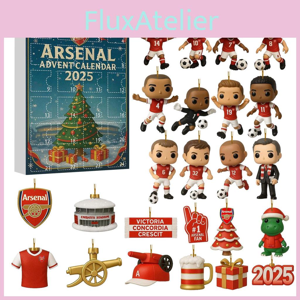 Arsenal Liverpool Calcio Acrilico Natale Scatola Cieca Ornamento Albero Con Personaggi dei Cartoni Animati Per Decorazioni Festive