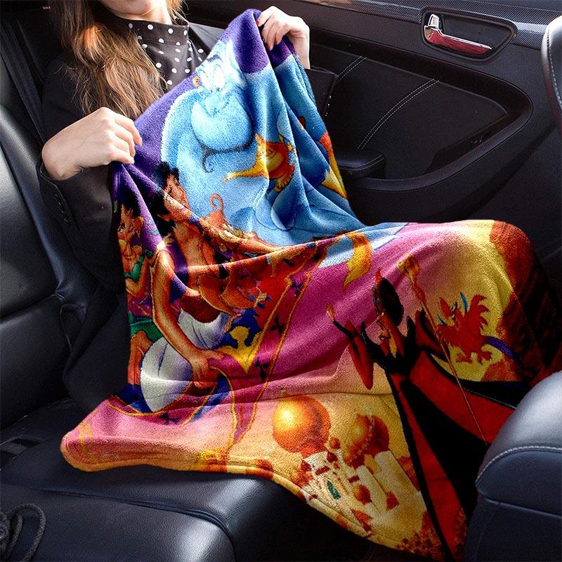 1pc Aladdin Printing Blanket - Soft, All-Season Throw for Office Blanket, Personalized Gift with Adorable Cartoon Design