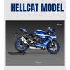 1/12 Yamaha YZF-R1M Alloy Racing Motorcycle Model Simulation Diecast Metal Cross-Country Motorcycle Model Sound and Light Kids Toy Gift