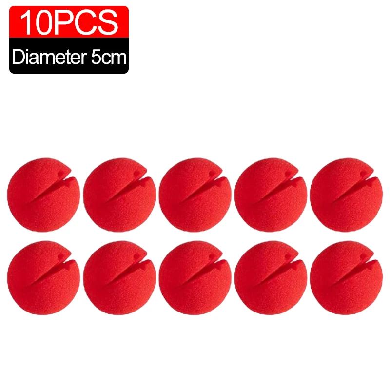 200/5Pcs Red Balls Foam Clown Noses Sponge Cosplay Costume Clown Noses For DIY Home Halloween Christmas Party Decors Supplies