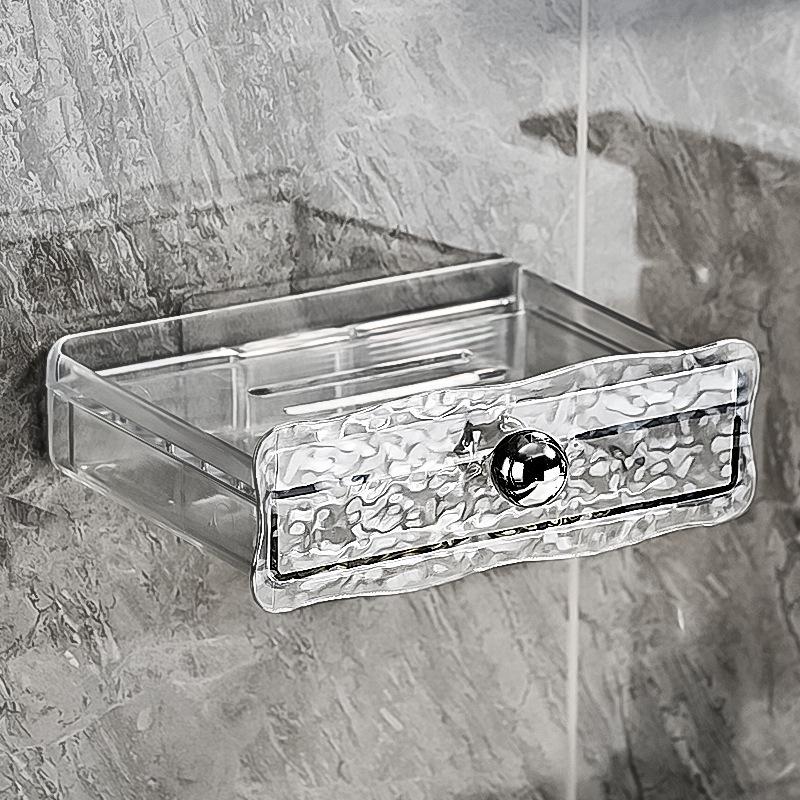 Luxury Electroplated Soap Dish with Drainage - Punch-Free Wall-Mounted Holder
