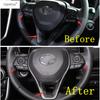 Steering Wheel Button Frame Decoration Cover Trim ABS Carbon Fiber Accessories Interior For TOYOTA RAV4 RAV 4 XA50  - 2024