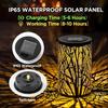 Large Solar Lanterns Outdoor Waterproof, 2 Pack Hanging Solar Lanterns, LED Tree Outdoor Lantern for Metal, Waterproof Lantern for Patio Porch