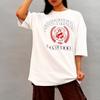 Seutailligseu Southern California Pure Cotton Oversized Short Sleeve T-Shirt 4 Colors