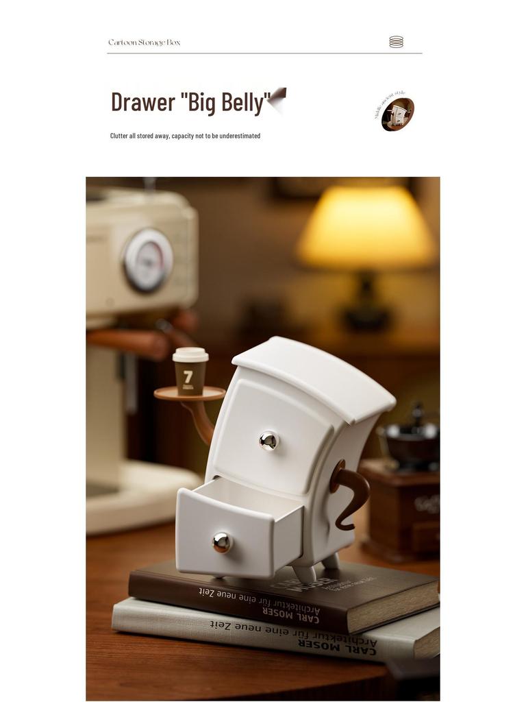 Süße Schreibtisch-Aufbewahrungsbox mit Schublade für Schlüssel & Accessoires - Ideales Einzugs- oder Geburtstagsgeschenk