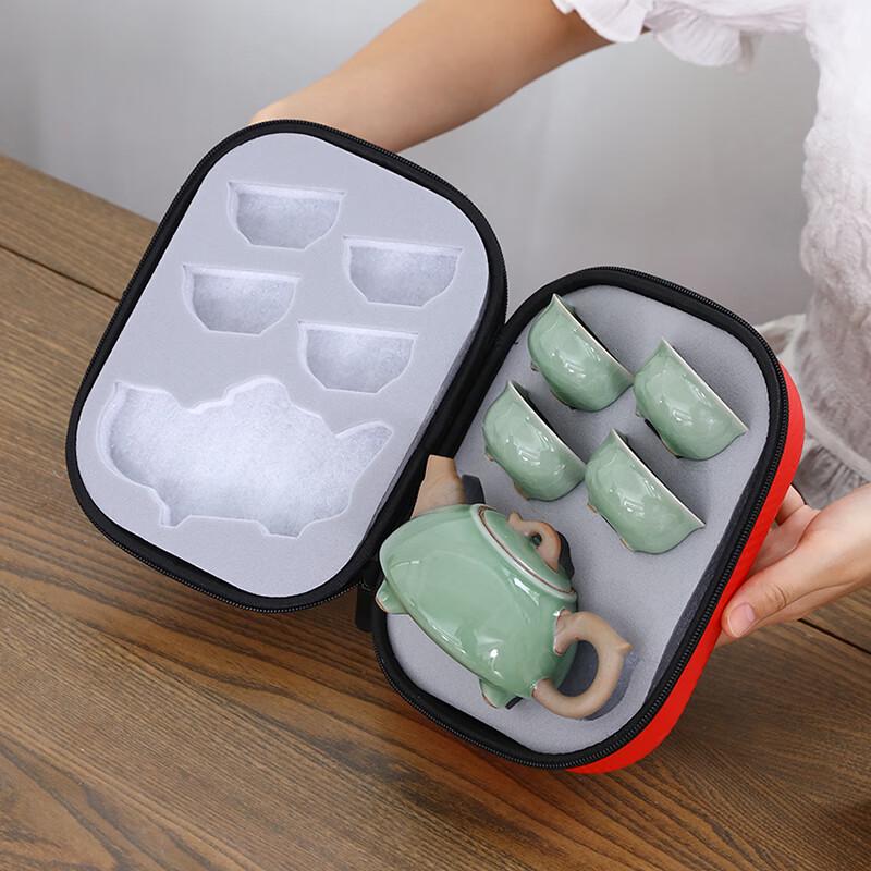 Bafang Li Ge Kiln Ceramic 5-Piece Tea Set