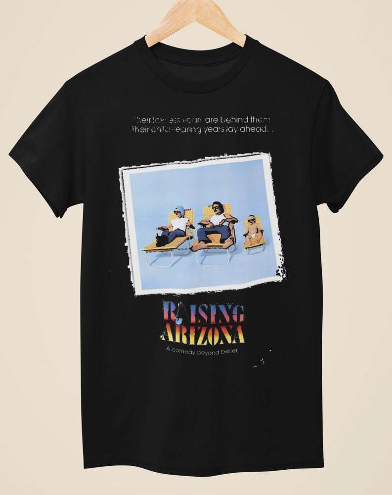

Raising Arizona - Movie Poster Inspired Unisex Black T-Shirt Unisex T-Shirt XXXXL