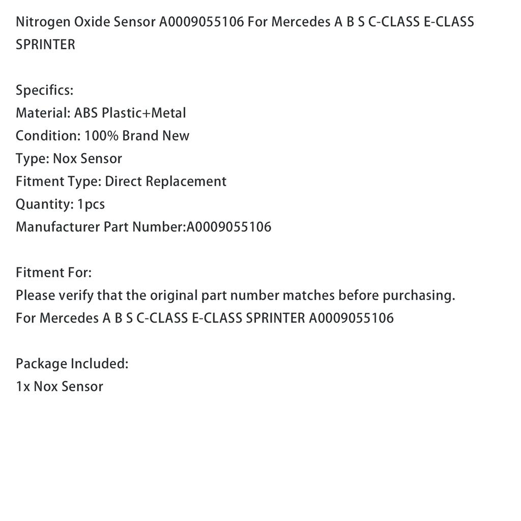 Nitrogen Oxide Sensor A0009055106 For Mercedes A B S C-CLASS E-CLASS SPRINTER