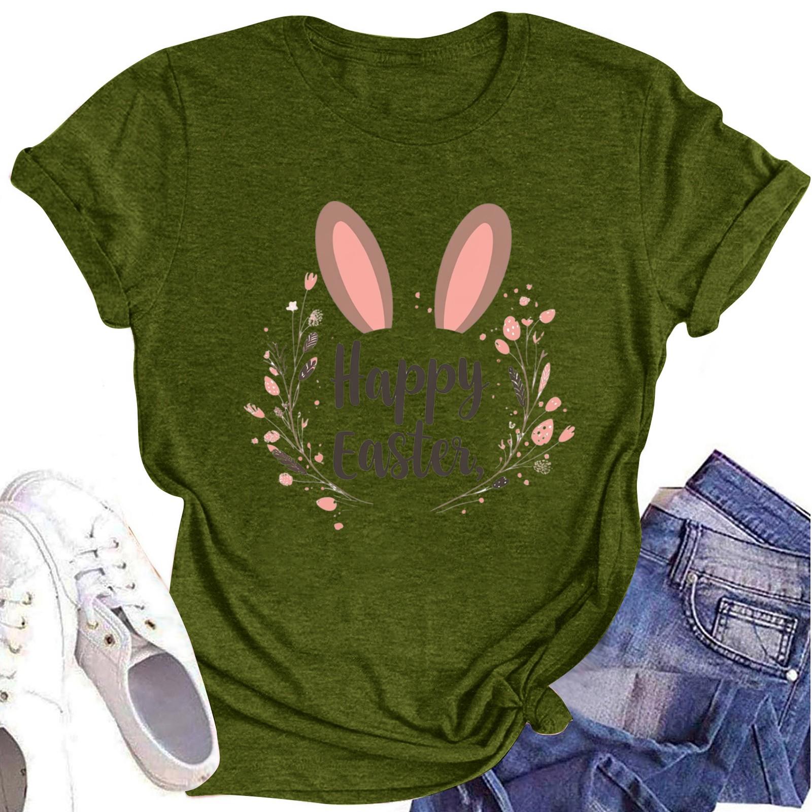 

Женская футболка с круглым вырезом и короткими рукавами S