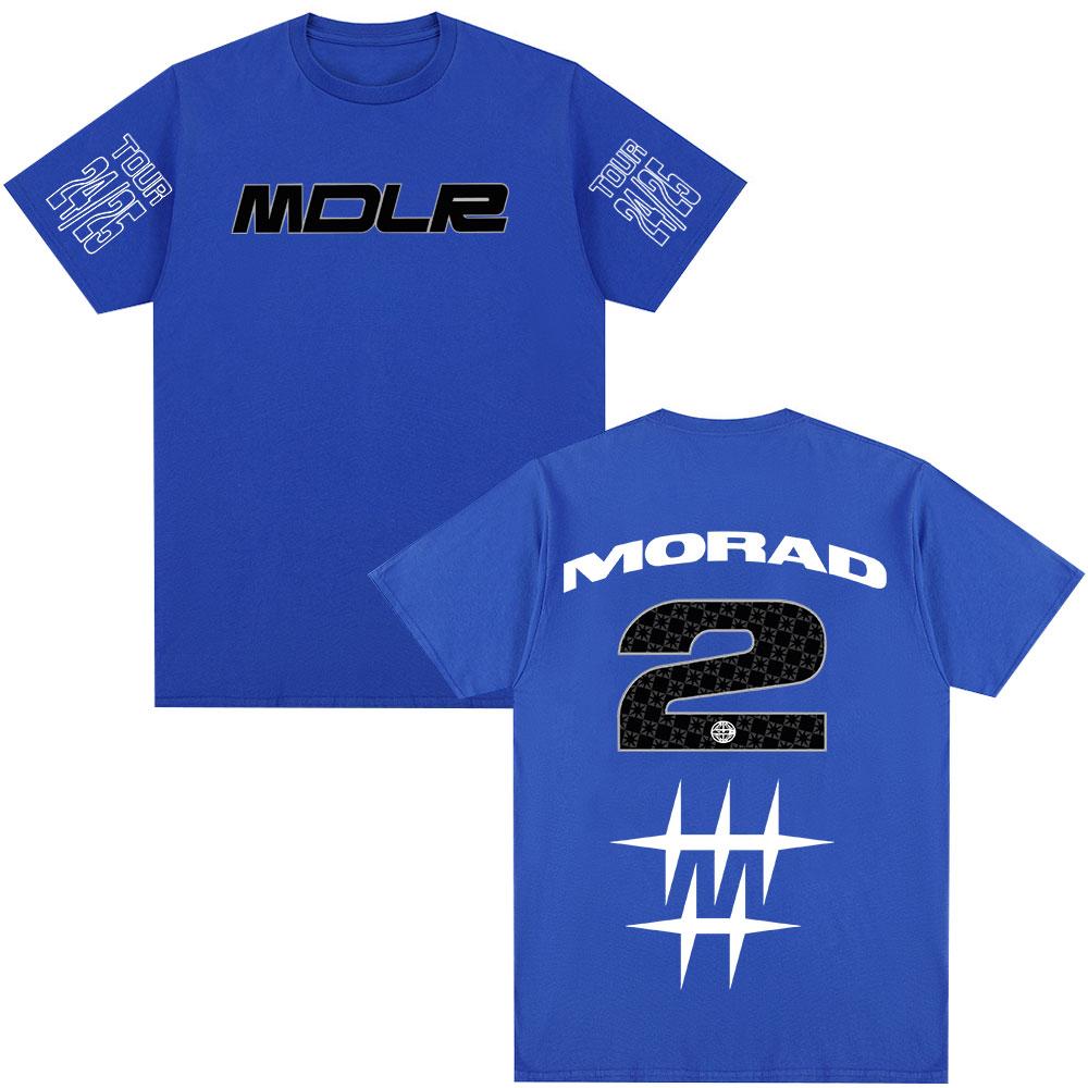 Rapper Morad MDLR Tour 2025 T-shirt Men Women Clothing Fashion Hip Hop T-shirt Cotton Casual Oversized Short Sleeve T-shirts Top