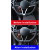Pour 17-19 Alfa Romeo Giulia/Stelvio volant cadre en V Boîte de démarrage une touche Autocollant de décoration bouton de volant ABS