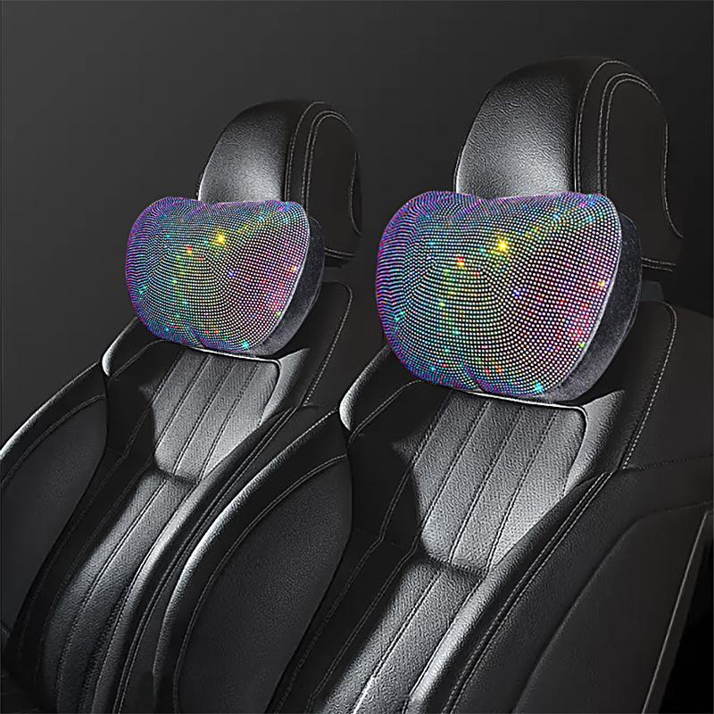 Rhinestone Car Neck Support Pillow - Maybach S-Class Style