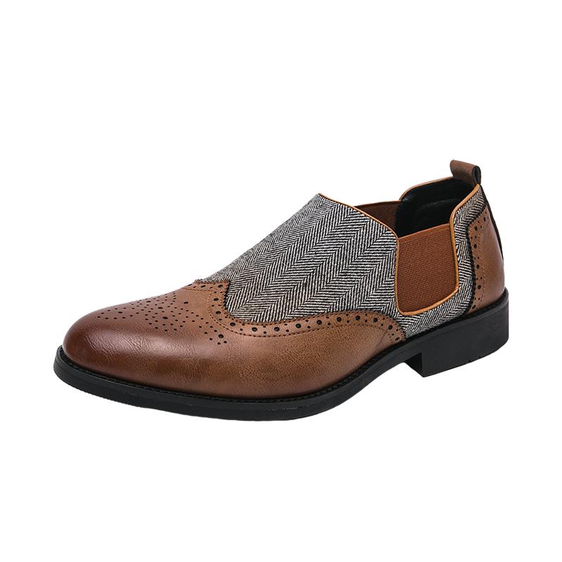 

Итальянская мужская кожаная обувь Модная и повседневная дизайнерская обувь для свадьбы, вечеринки, мероприятия, прогулки, большие размеры для мужчин 38-46 46 коричневый