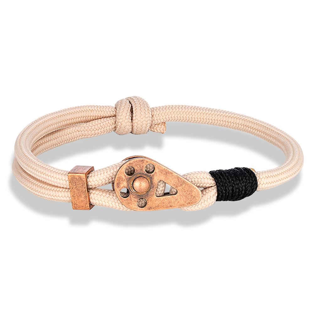 Lokomotive Herren Punk Rock Seilbahn Schnalle Armband Verstellbar Nautische Seilarmbänder Berg Camping Schnallen Zubehör